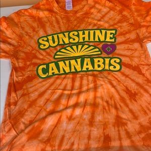 Sunshine Cannabis Orange Tie dye T-Shirt